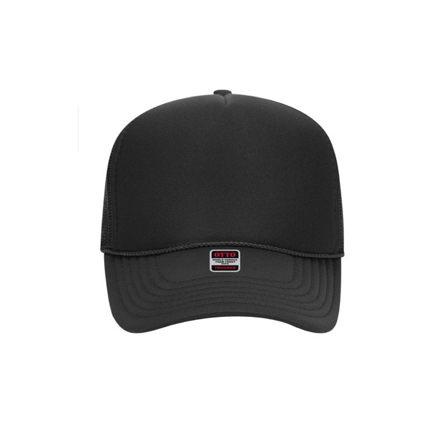 OTTO® Cap 5 Panel Mid Profile Trucker Hat | Minimum Order Quantity x 12