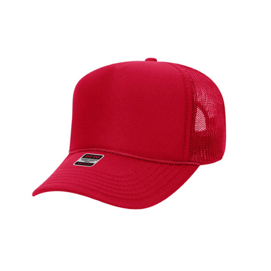 OTTO® Cap 5 Panel Mid Profile Trucker Hat | Minimum Order Quantity x 12