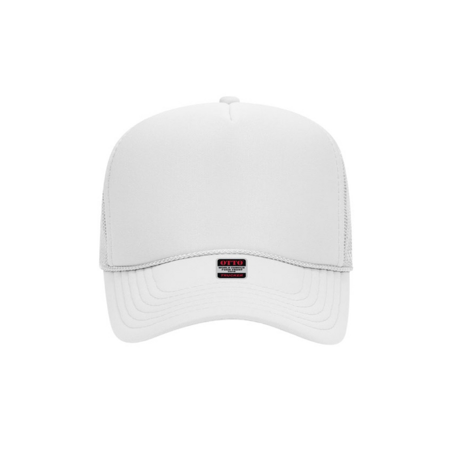 OTTO® Cap 5 Panel Mid Profile Trucker Hat | Minimum Order Quantity x 12