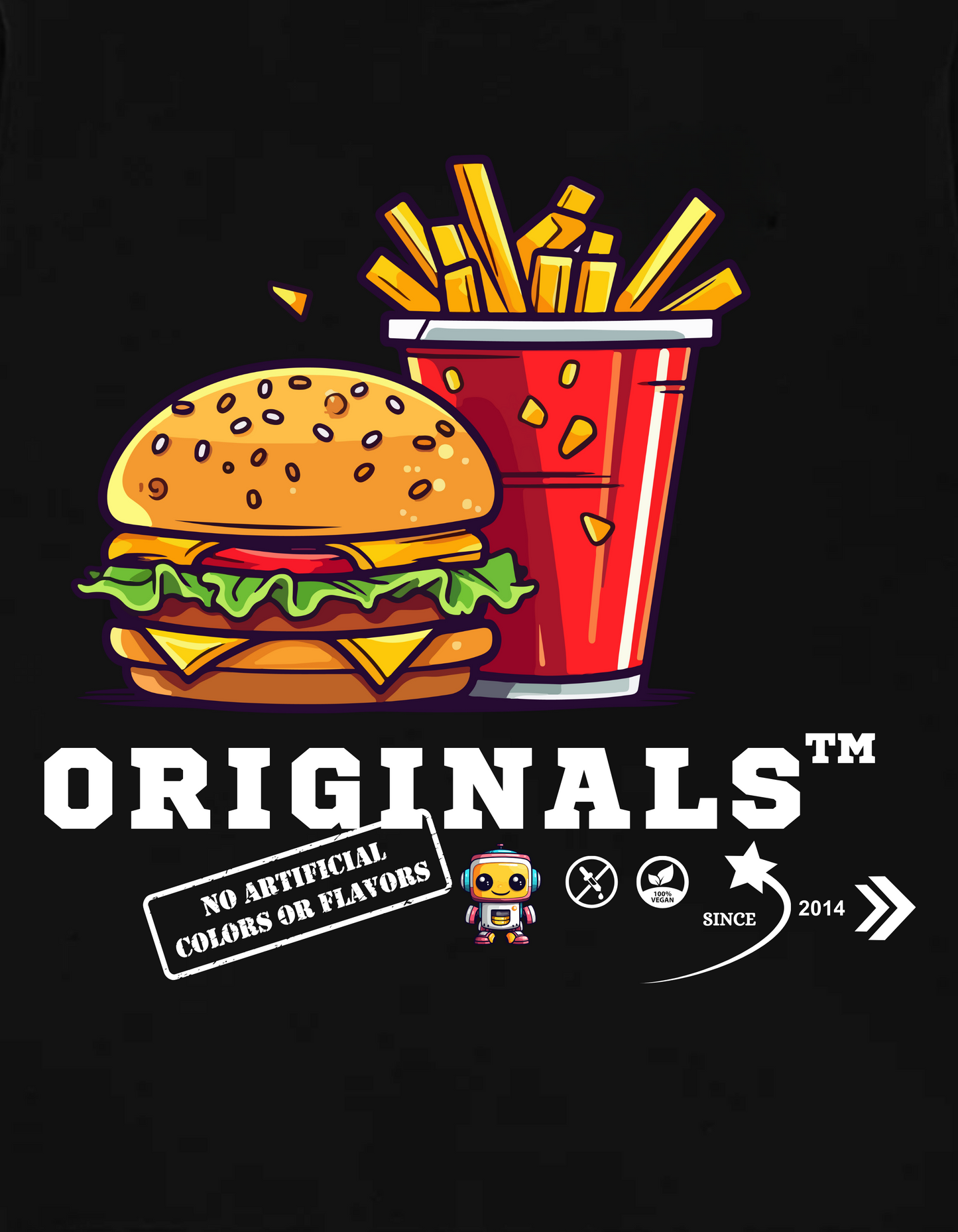 Hamburger Crewneck - Black