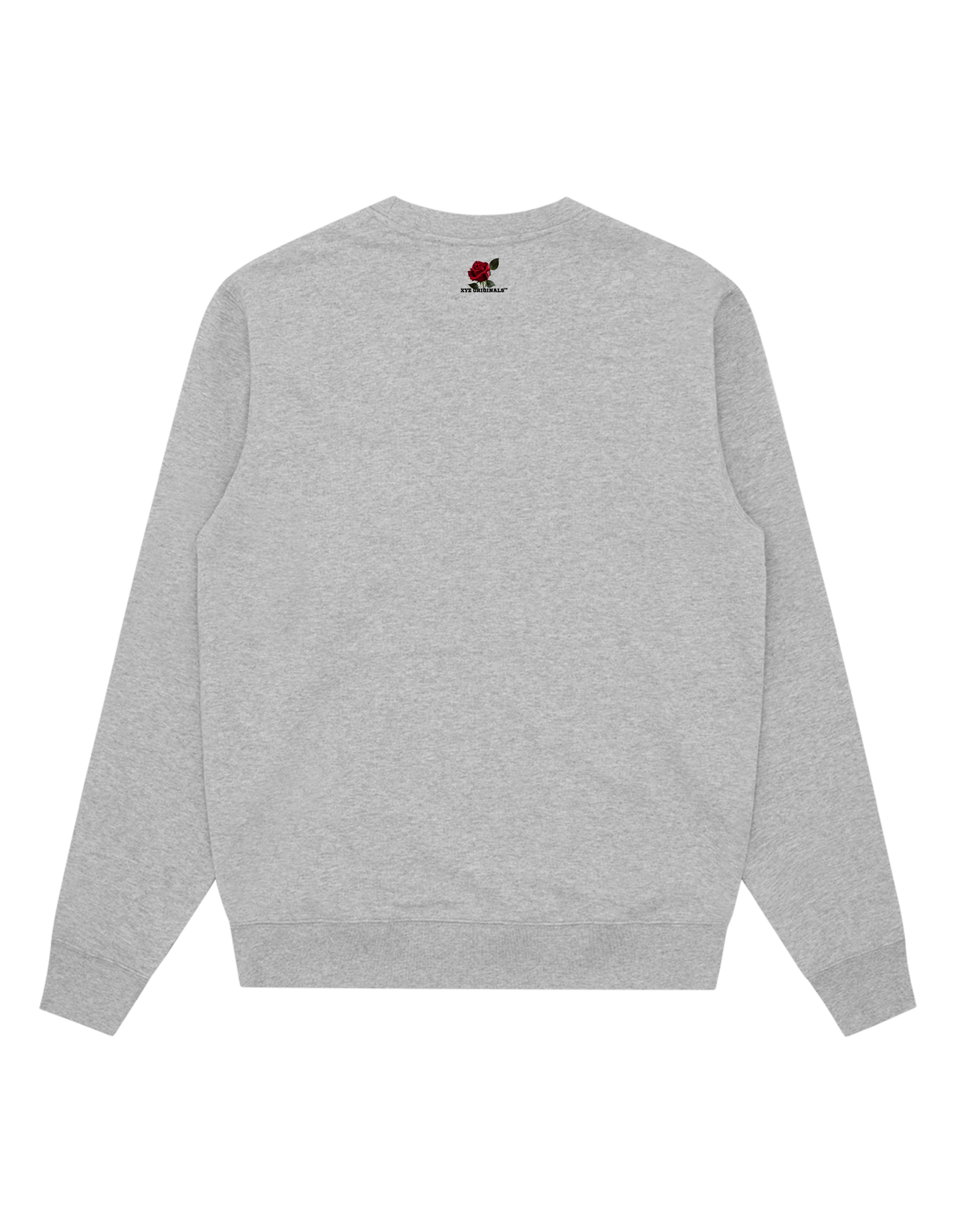 Skater Helmet Skull Crewneck - Heather Grey