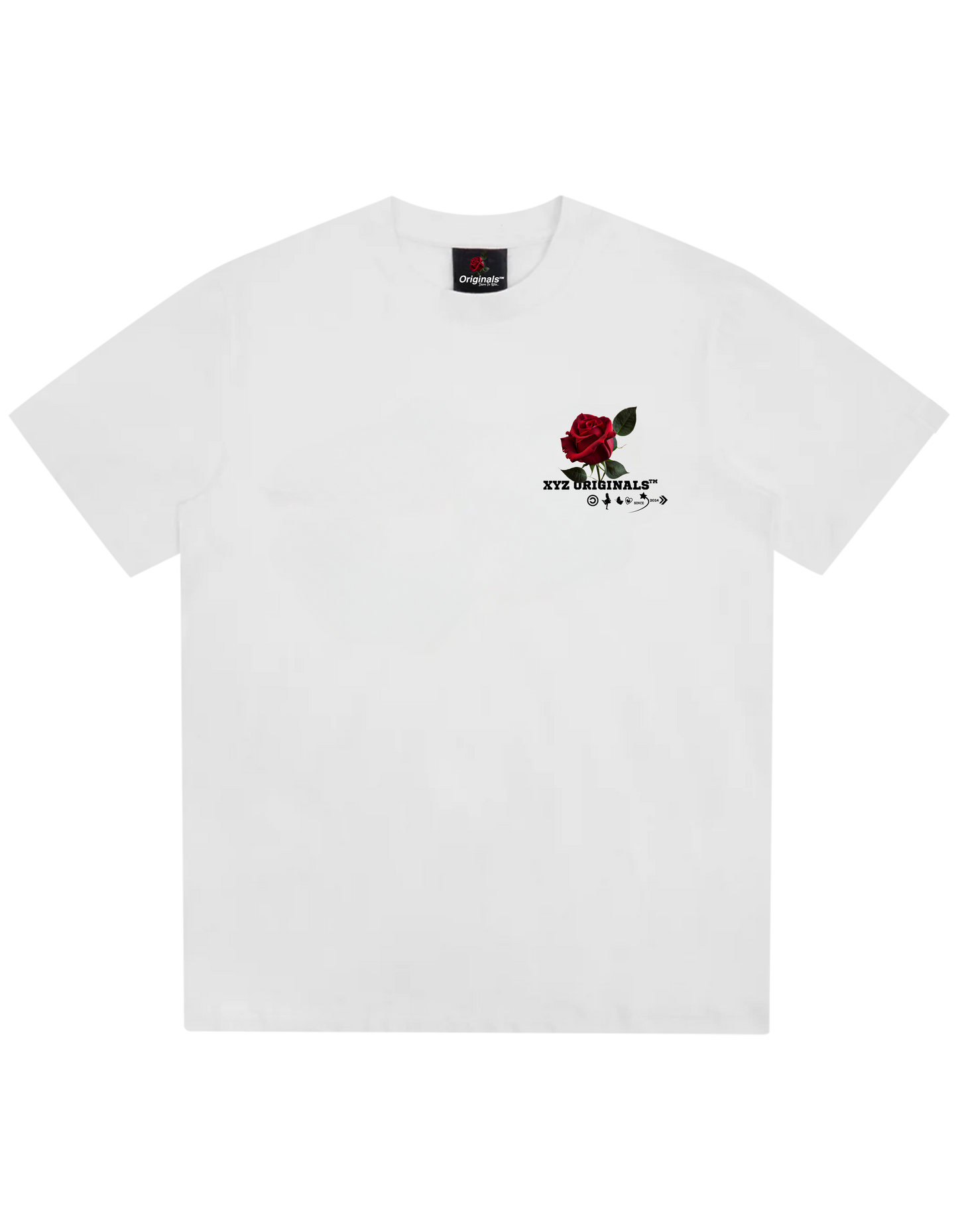 XYZ Originals ROSE LOGOT-SHIRT-WHITE-