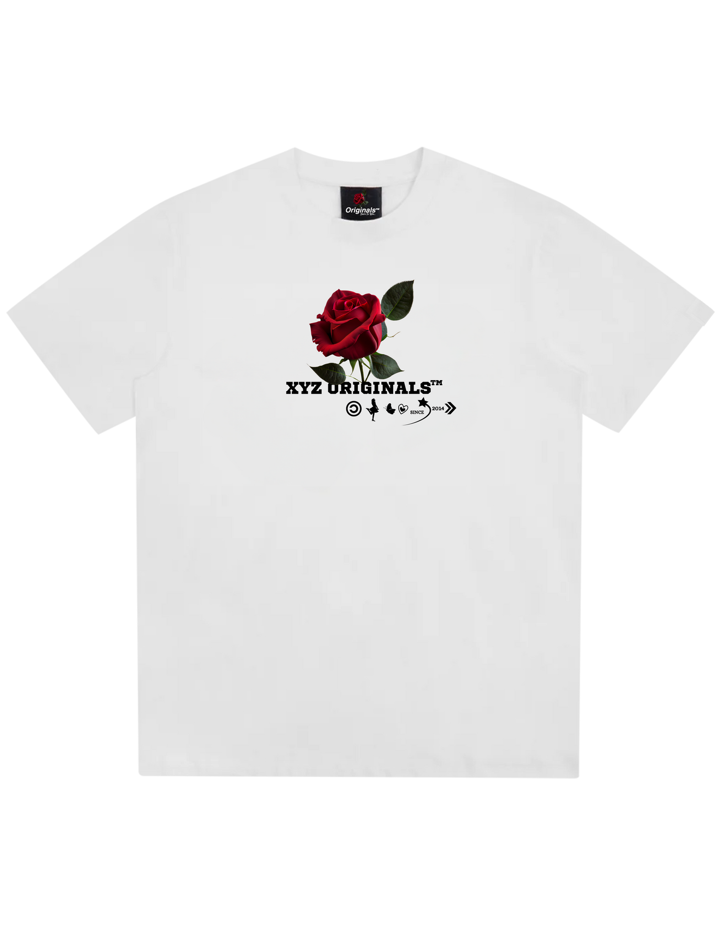 XO™Rose Logo Unisex T-Shirt - White